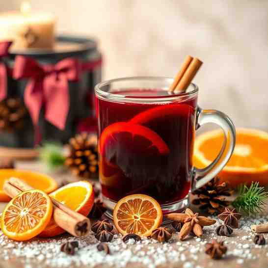 Mulled Wine for Christmas Parties - Spiced & Cozy